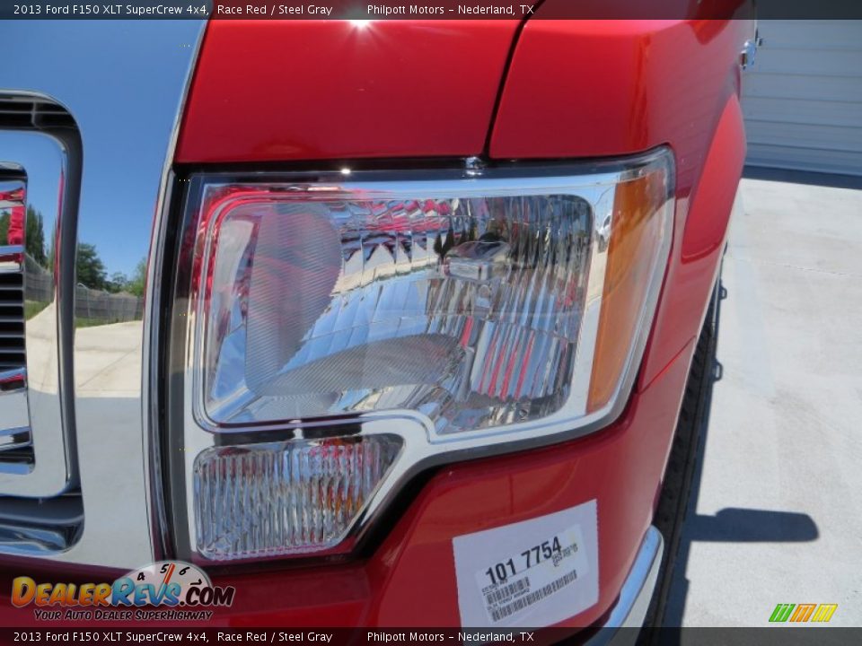 2013 Ford F150 XLT SuperCrew 4x4 Race Red / Steel Gray Photo #13