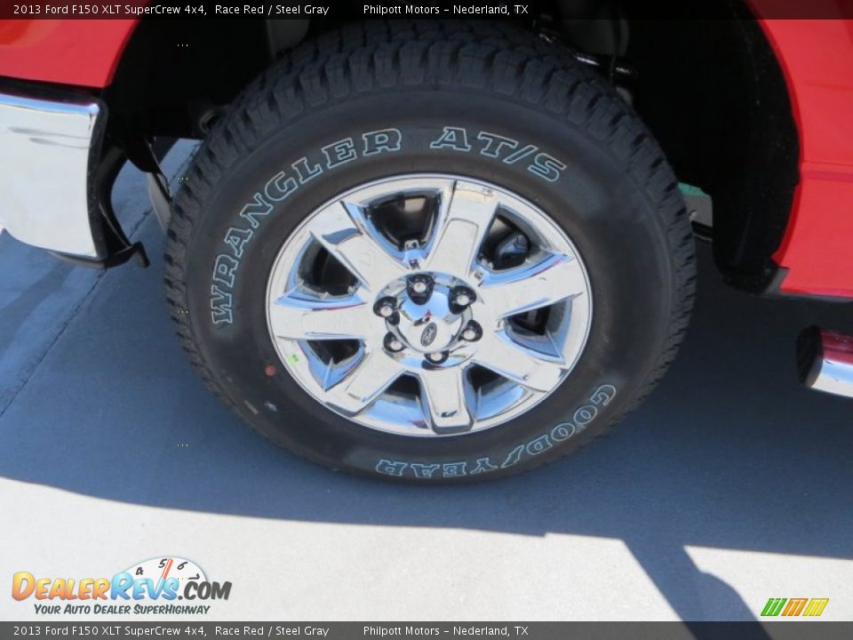 2013 Ford F150 XLT SuperCrew 4x4 Race Red / Steel Gray Photo #15