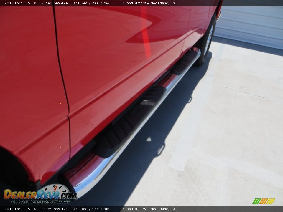 2013 Ford F150 XLT SuperCrew 4x4 Race Red / Steel Gray Photo #17