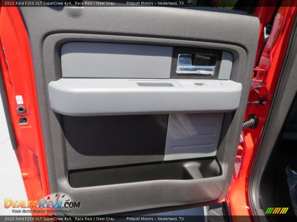 2013 Ford F150 XLT SuperCrew 4x4 Race Red / Steel Gray Photo #23