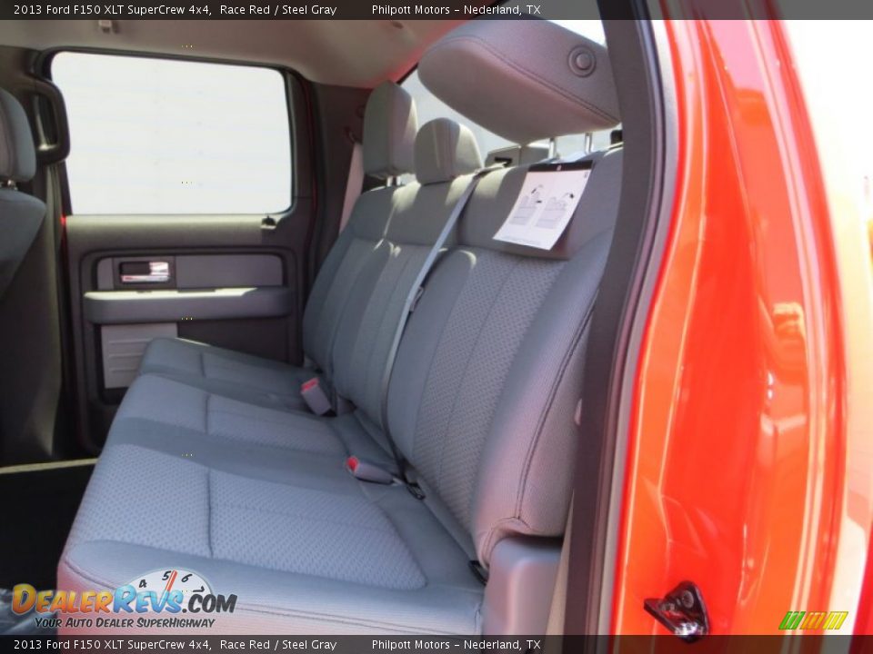 2013 Ford F150 XLT SuperCrew 4x4 Race Red / Steel Gray Photo #24