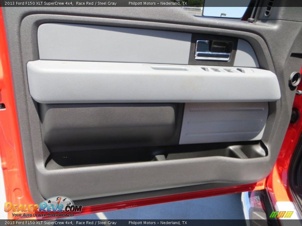 2013 Ford F150 XLT SuperCrew 4x4 Race Red / Steel Gray Photo #25
