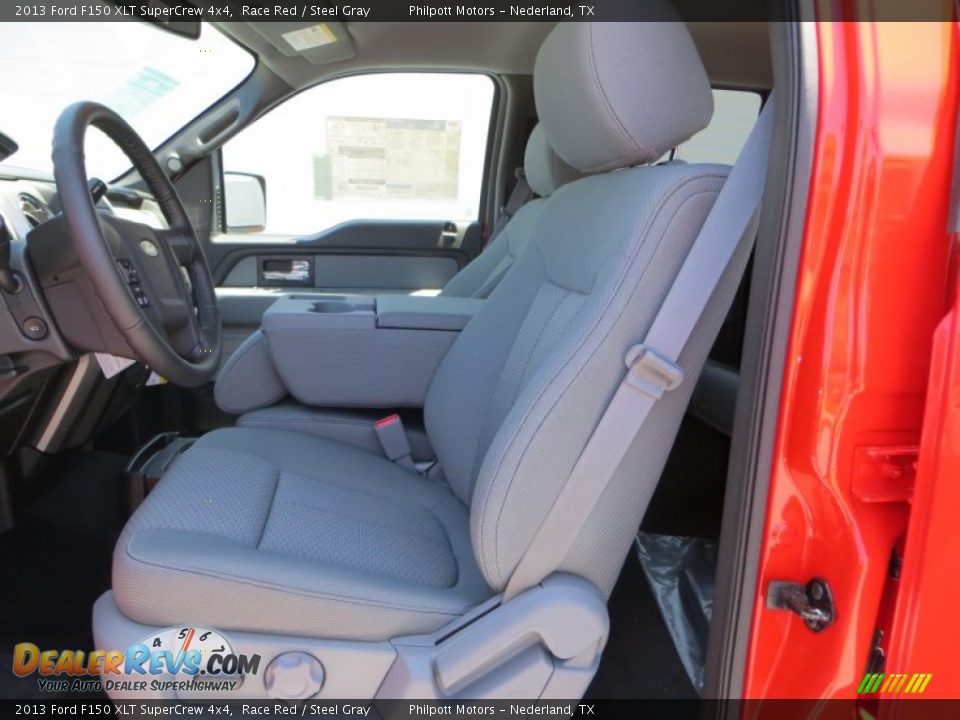 2013 Ford F150 XLT SuperCrew 4x4 Race Red / Steel Gray Photo #26