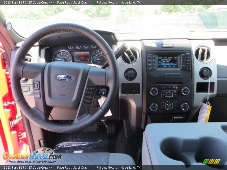 2013 Ford F150 XLT SuperCrew 4x4 Race Red / Steel Gray Photo #28