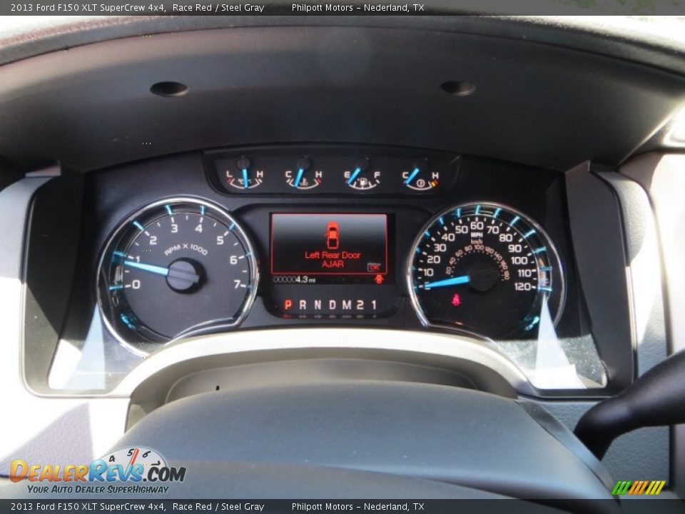 2013 Ford F150 XLT SuperCrew 4x4 Race Red / Steel Gray Photo #33