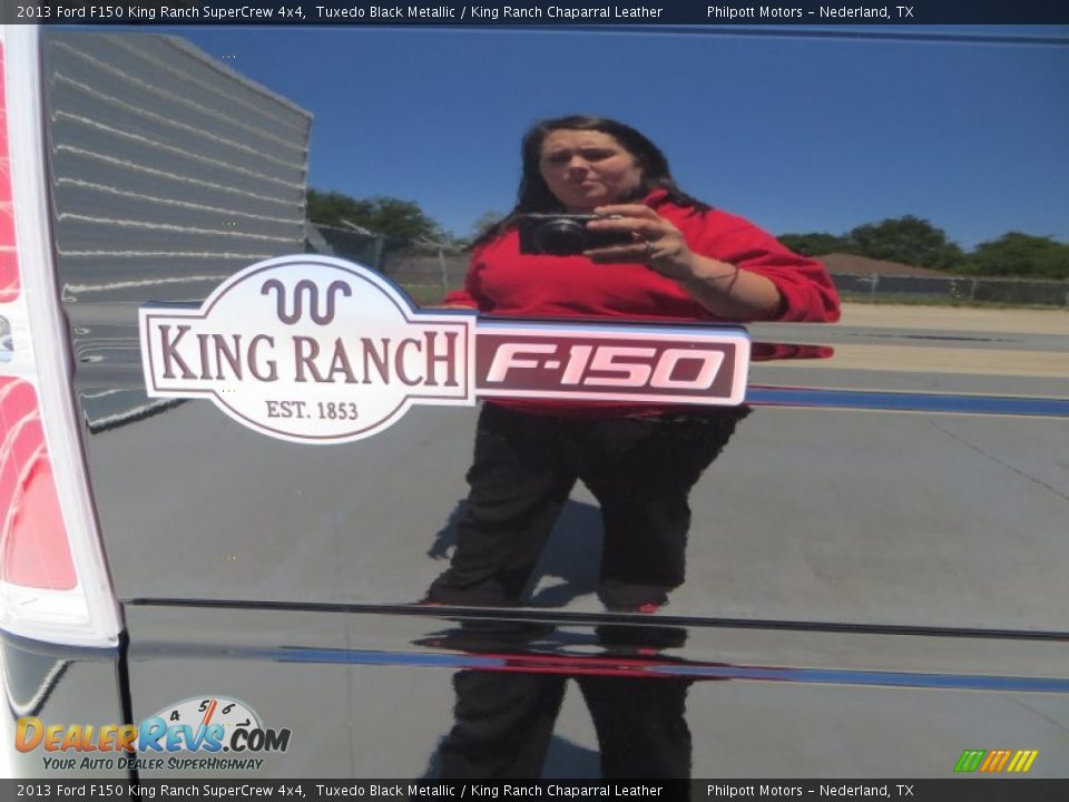 2013 Ford F150 King Ranch SuperCrew 4x4 Tuxedo Black Metallic / King Ranch Chaparral Leather Photo #6