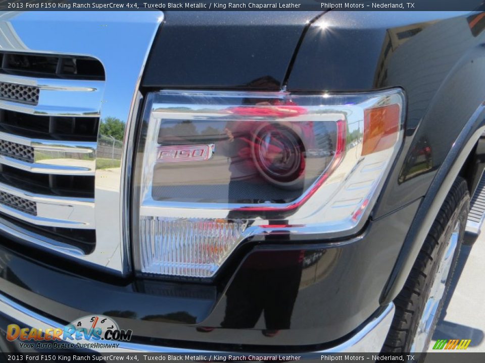2013 Ford F150 King Ranch SuperCrew 4x4 Tuxedo Black Metallic / King Ranch Chaparral Leather Photo #11