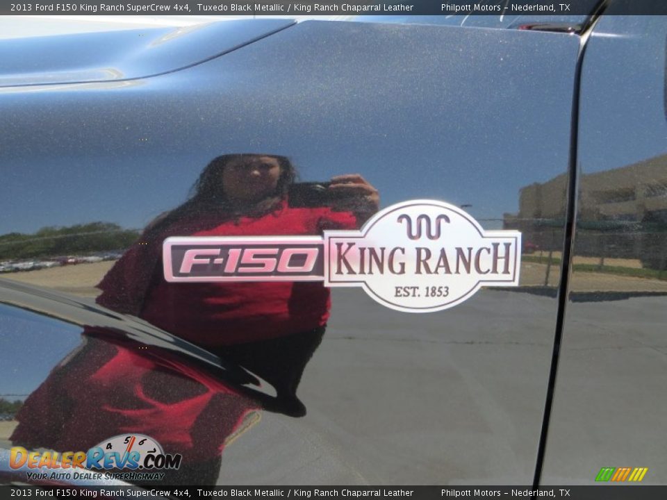 2013 Ford F150 King Ranch SuperCrew 4x4 Tuxedo Black Metallic / King Ranch Chaparral Leather Photo #14