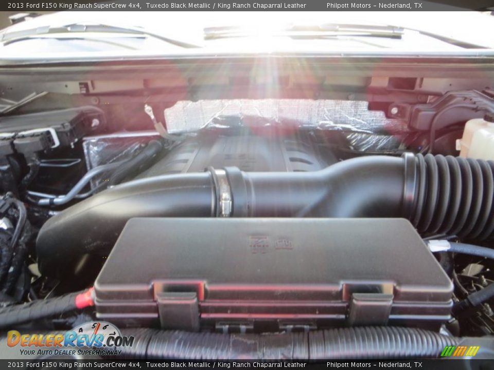 2013 Ford F150 King Ranch SuperCrew 4x4 Tuxedo Black Metallic / King Ranch Chaparral Leather Photo #20