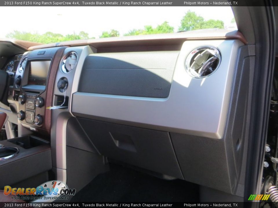 2013 Ford F150 King Ranch SuperCrew 4x4 Tuxedo Black Metallic / King Ranch Chaparral Leather Photo #21