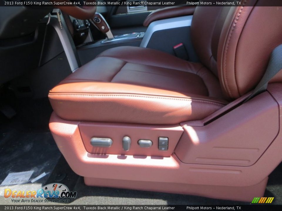 2013 Ford F150 King Ranch SuperCrew 4x4 Tuxedo Black Metallic / King Ranch Chaparral Leather Photo #26