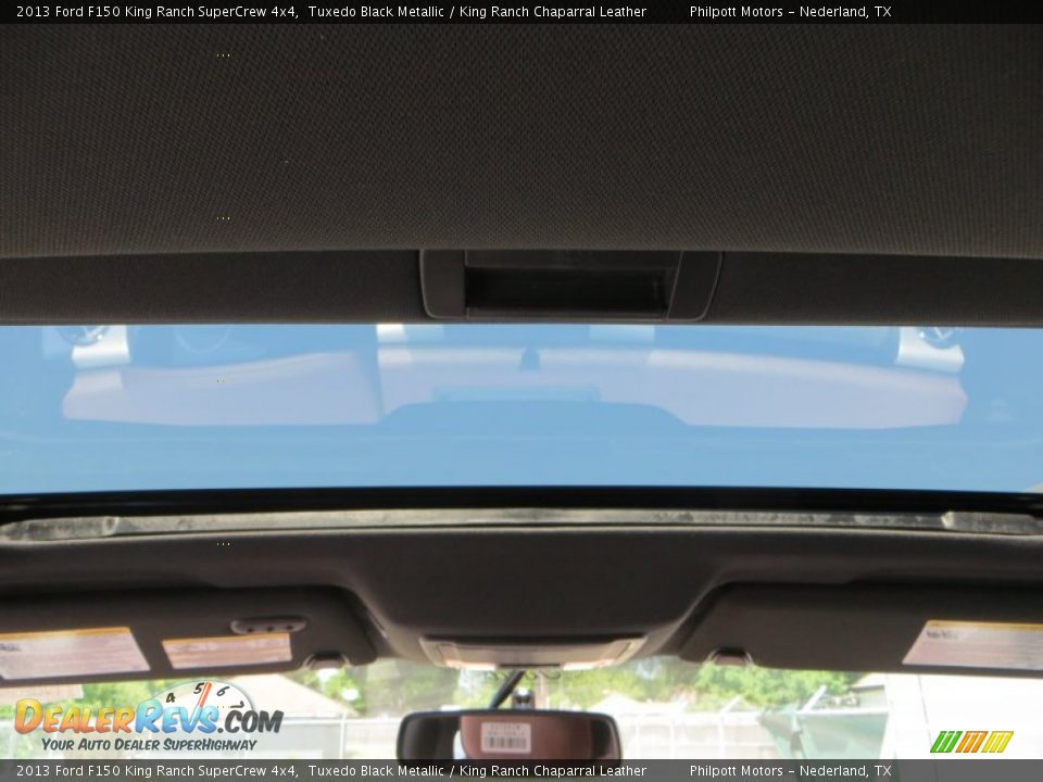 2013 Ford F150 King Ranch SuperCrew 4x4 Tuxedo Black Metallic / King Ranch Chaparral Leather Photo #27