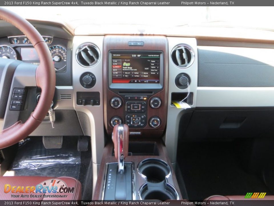 2013 Ford F150 King Ranch SuperCrew 4x4 Tuxedo Black Metallic / King Ranch Chaparral Leather Photo #29