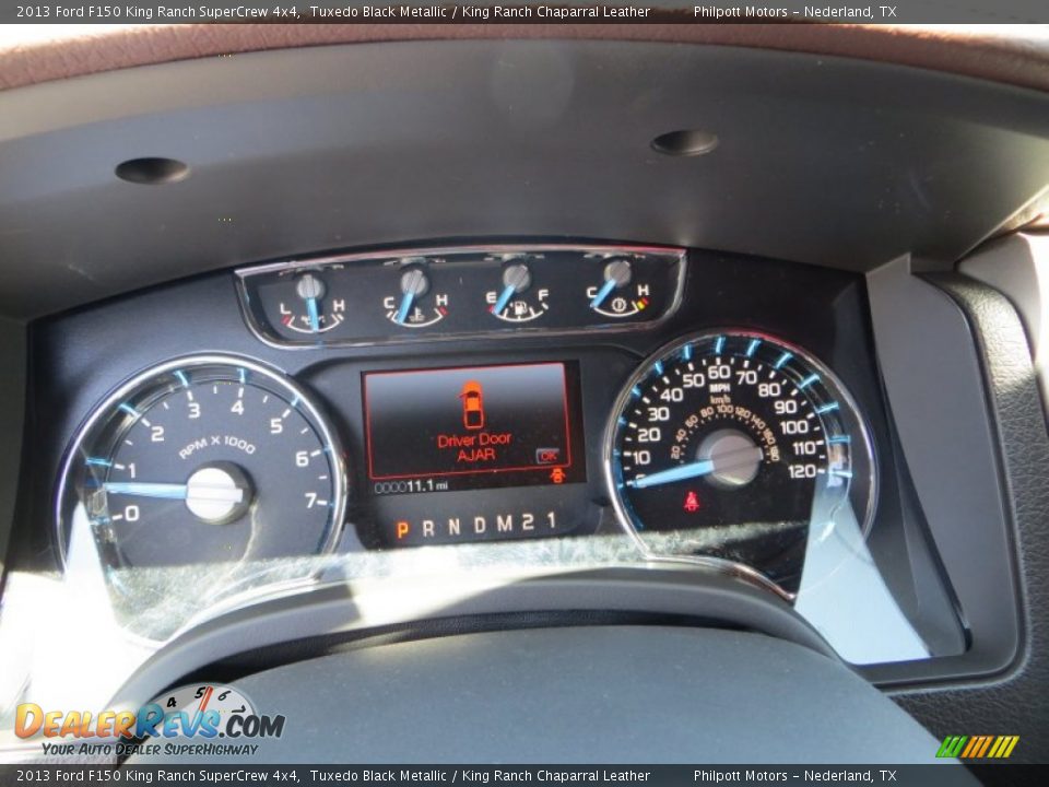 2013 Ford F150 King Ranch SuperCrew 4x4 Tuxedo Black Metallic / King Ranch Chaparral Leather Photo #34