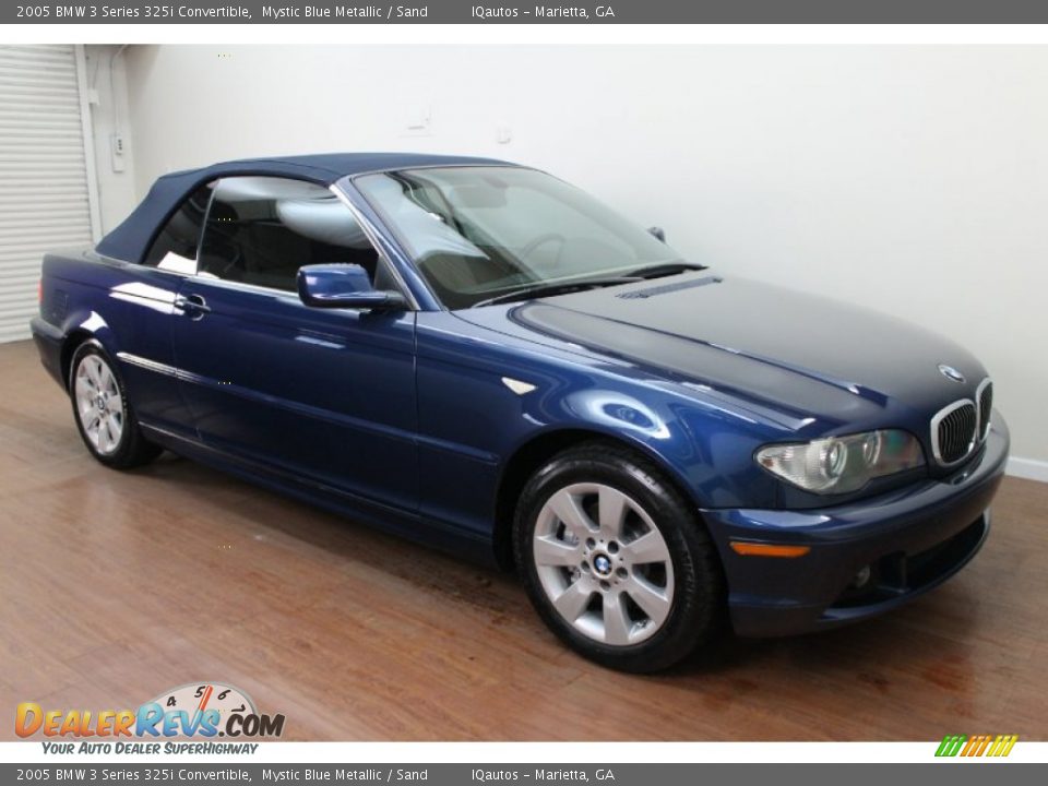 2005 BMW 3 Series 325i Convertible Mystic Blue Metallic / Sand Photo #3