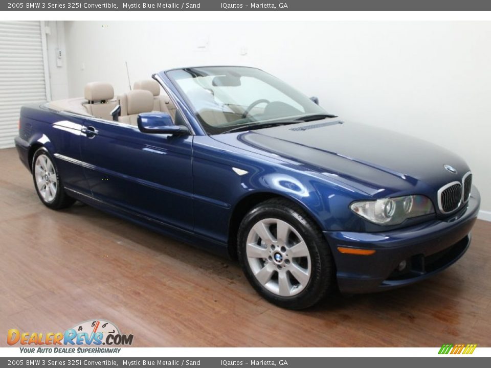 2005 BMW 3 Series 325i Convertible Mystic Blue Metallic / Sand Photo #4