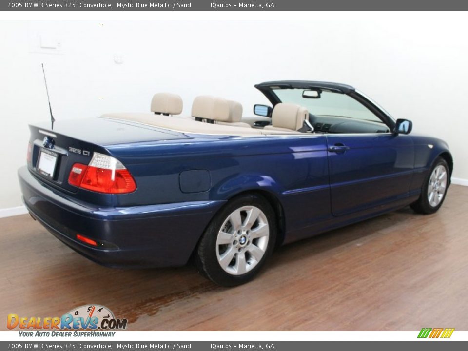 2005 BMW 3 Series 325i Convertible Mystic Blue Metallic / Sand Photo #5