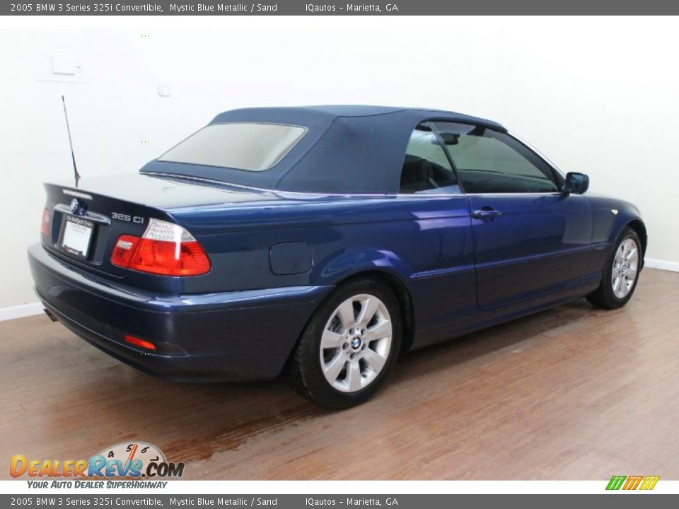 2005 BMW 3 Series 325i Convertible Mystic Blue Metallic / Sand Photo #6