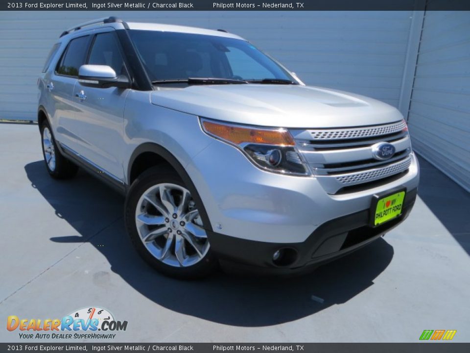2013 Ford Explorer Limited Ingot Silver Metallic / Charcoal Black Photo #1