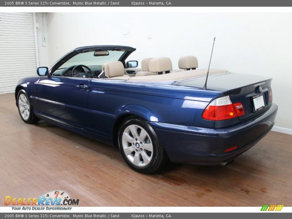 2005 BMW 3 Series 325i Convertible Mystic Blue Metallic / Sand Photo #7