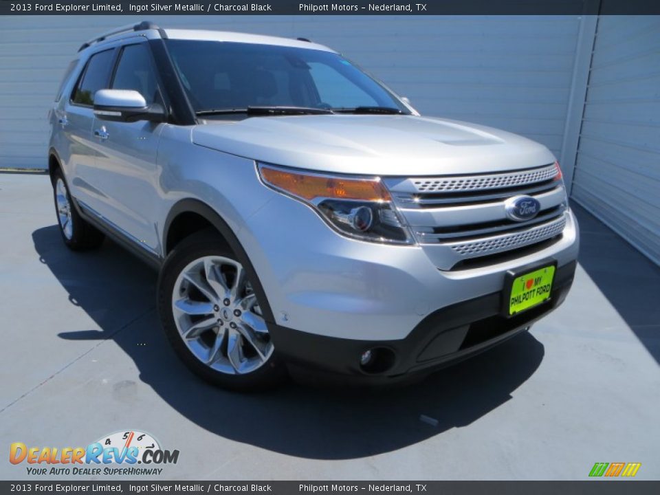2013 Ford Explorer Limited Ingot Silver Metallic / Charcoal Black Photo #2