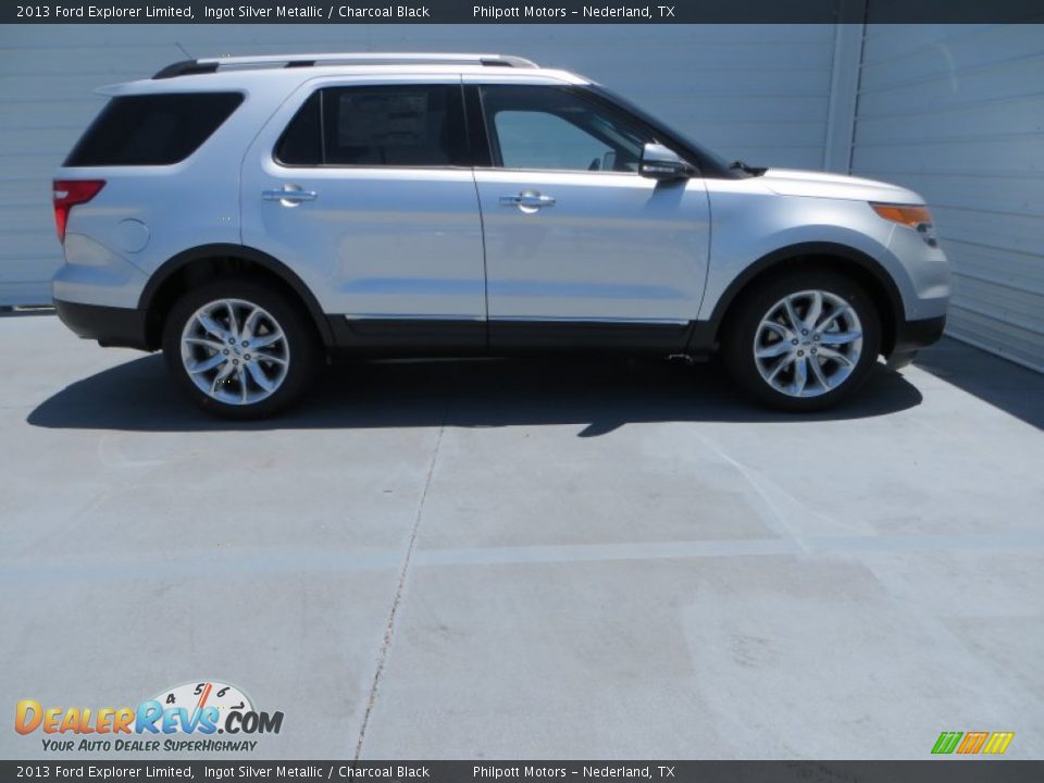 2013 Ford Explorer Limited Ingot Silver Metallic / Charcoal Black Photo #3