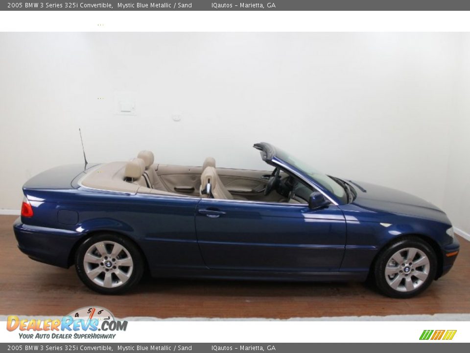 2005 BMW 3 Series 325i Convertible Mystic Blue Metallic / Sand Photo #9