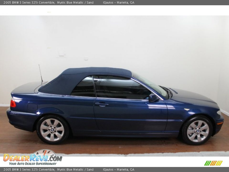 2005 BMW 3 Series 325i Convertible Mystic Blue Metallic / Sand Photo #10