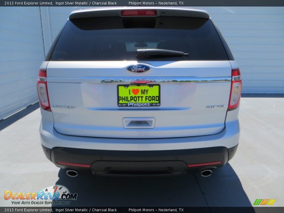 2013 Ford Explorer Limited Ingot Silver Metallic / Charcoal Black Photo #5