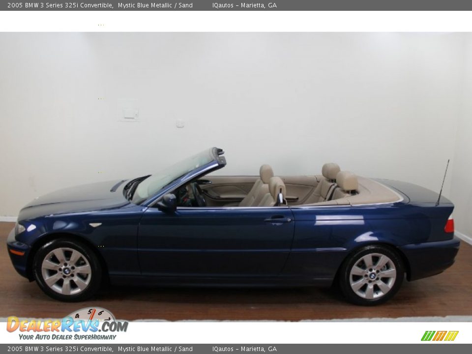 2005 BMW 3 Series 325i Convertible Mystic Blue Metallic / Sand Photo #11