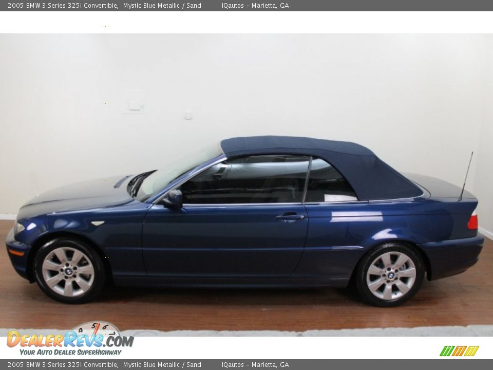 2005 BMW 3 Series 325i Convertible Mystic Blue Metallic / Sand Photo #12