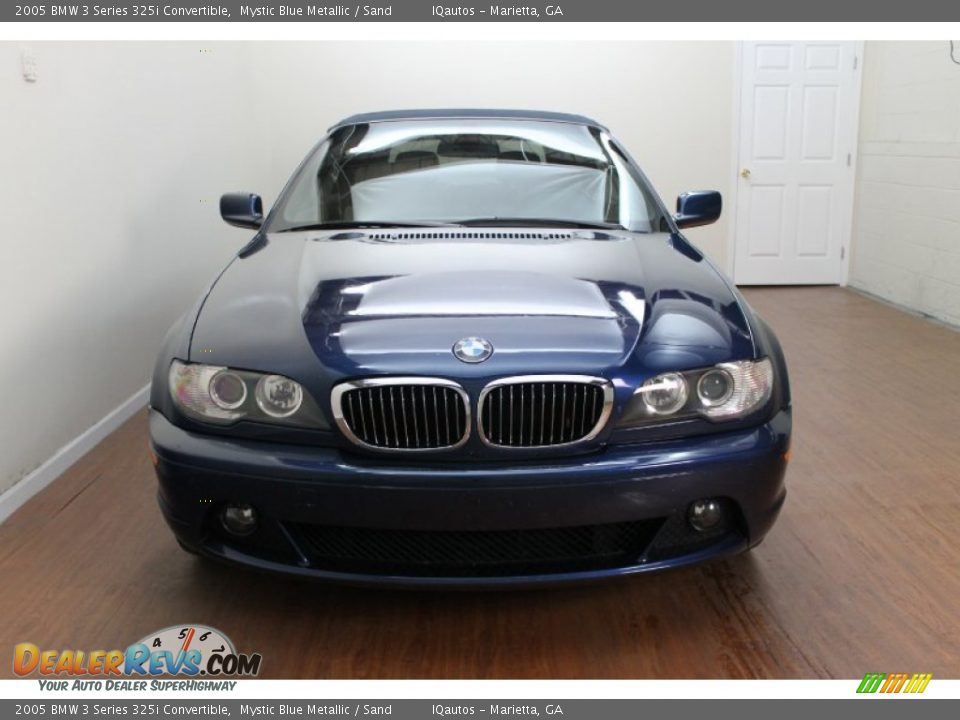 2005 BMW 3 Series 325i Convertible Mystic Blue Metallic / Sand Photo #13