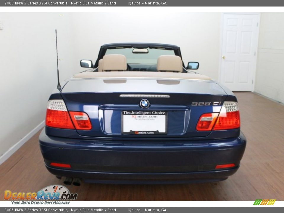 2005 BMW 3 Series 325i Convertible Mystic Blue Metallic / Sand Photo #14