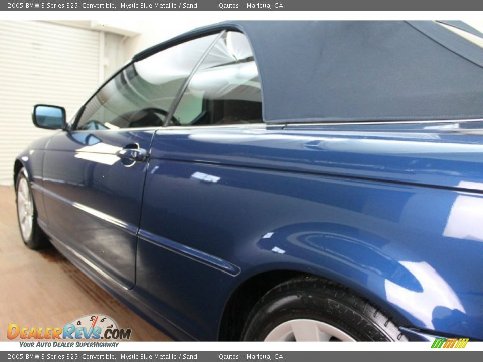 2005 BMW 3 Series 325i Convertible Mystic Blue Metallic / Sand Photo #15