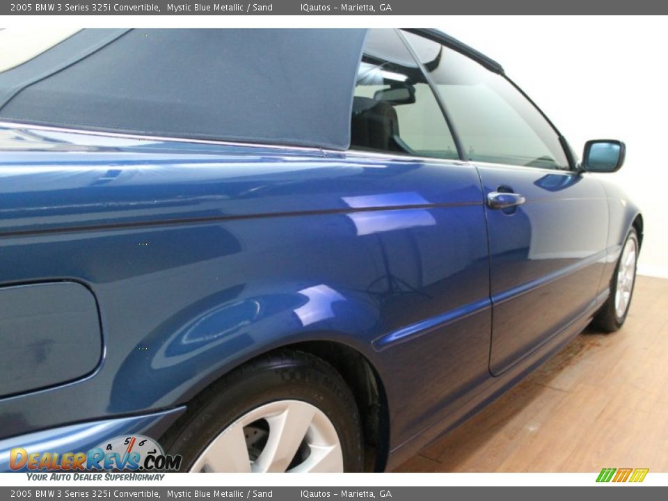 2005 BMW 3 Series 325i Convertible Mystic Blue Metallic / Sand Photo #16