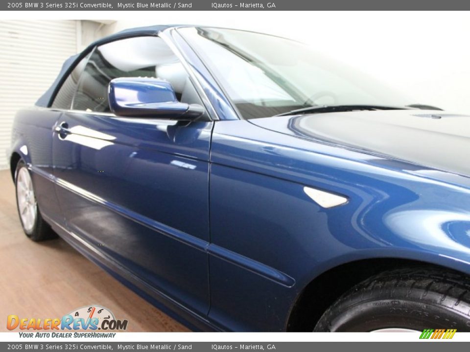 2005 BMW 3 Series 325i Convertible Mystic Blue Metallic / Sand Photo #17
