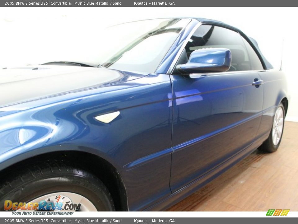 2005 BMW 3 Series 325i Convertible Mystic Blue Metallic / Sand Photo #18