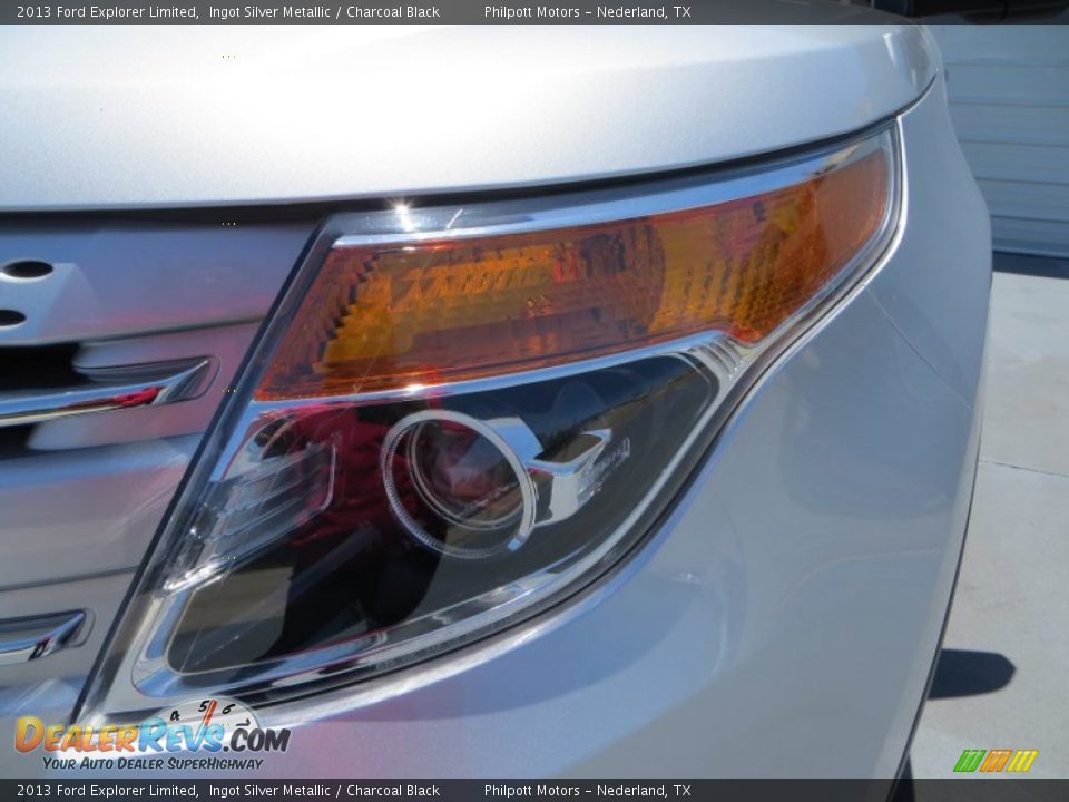 2013 Ford Explorer Limited Ingot Silver Metallic / Charcoal Black Photo #12