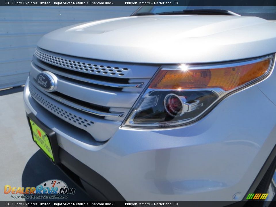 2013 Ford Explorer Limited Ingot Silver Metallic / Charcoal Black Photo #13