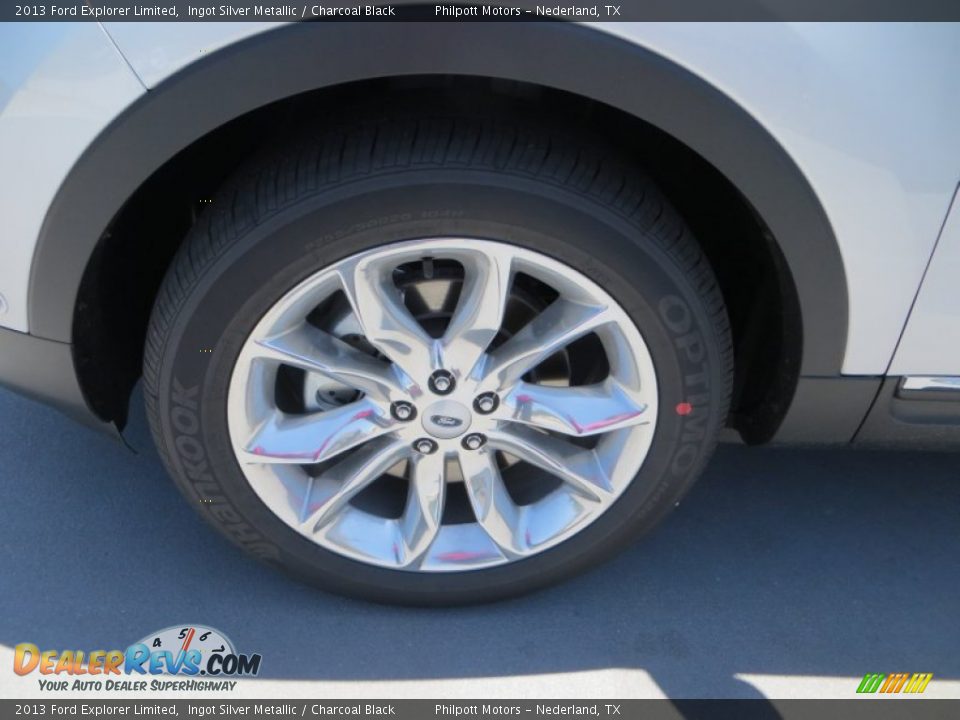 2013 Ford Explorer Limited Ingot Silver Metallic / Charcoal Black Photo #14