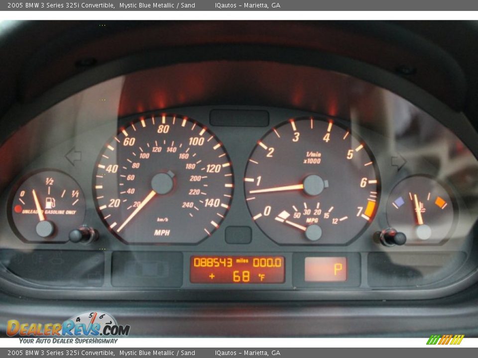 2005 BMW 3 Series 325i Convertible Mystic Blue Metallic / Sand Photo #21