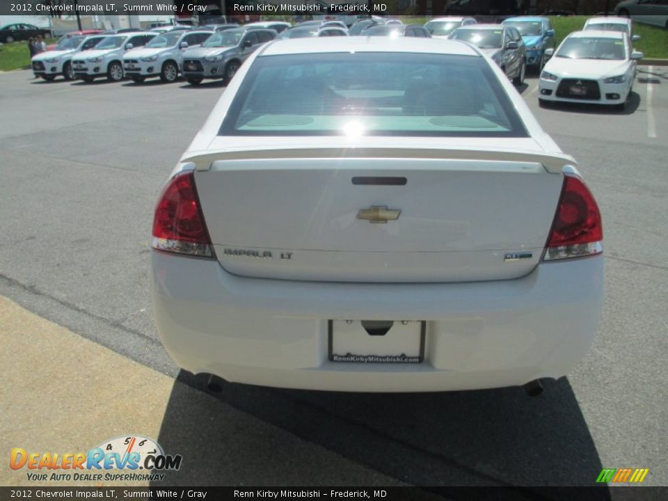 2012 Chevrolet Impala LT Summit White / Gray Photo #6