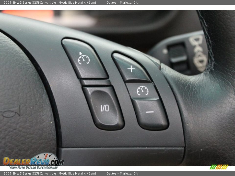 2005 BMW 3 Series 325i Convertible Mystic Blue Metallic / Sand Photo #24