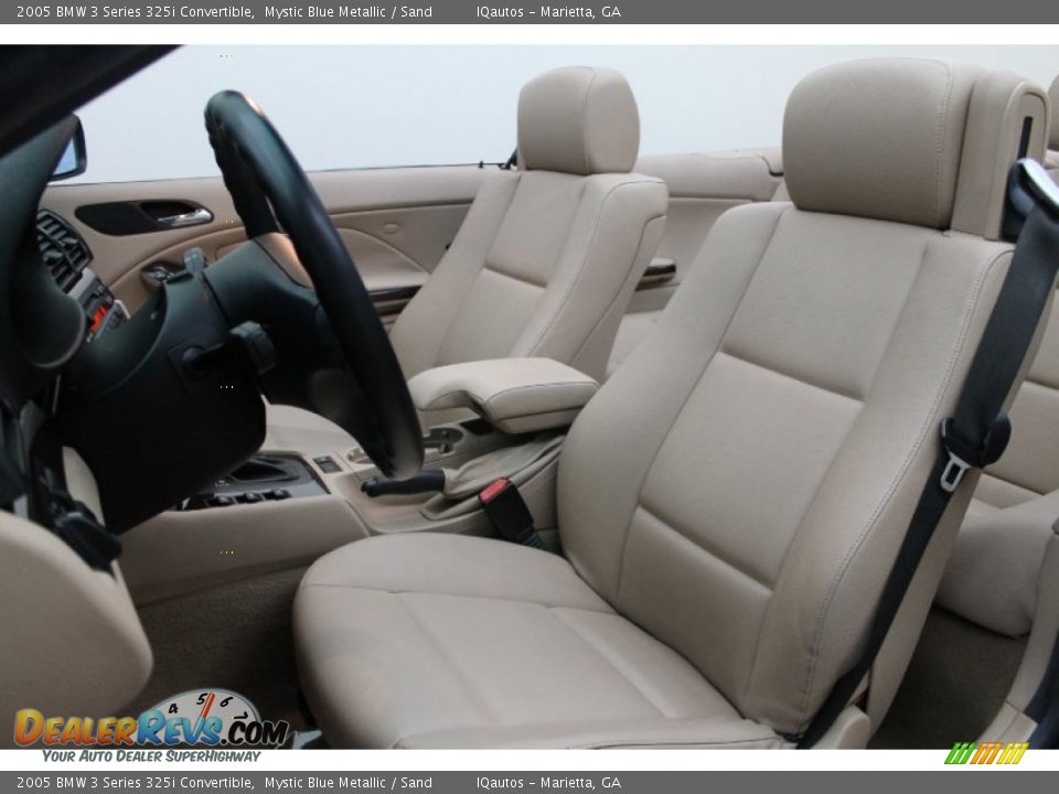 2005 BMW 3 Series 325i Convertible Mystic Blue Metallic / Sand Photo #25