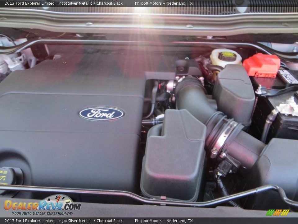 2013 Ford Explorer Limited Ingot Silver Metallic / Charcoal Black Photo #19