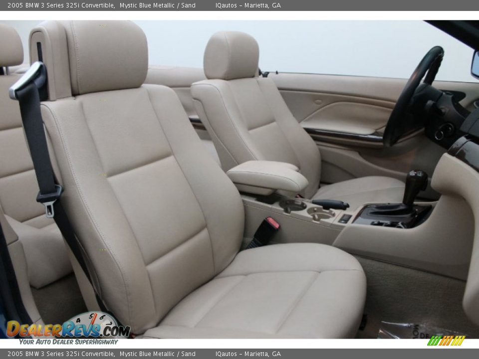 2005 BMW 3 Series 325i Convertible Mystic Blue Metallic / Sand Photo #26