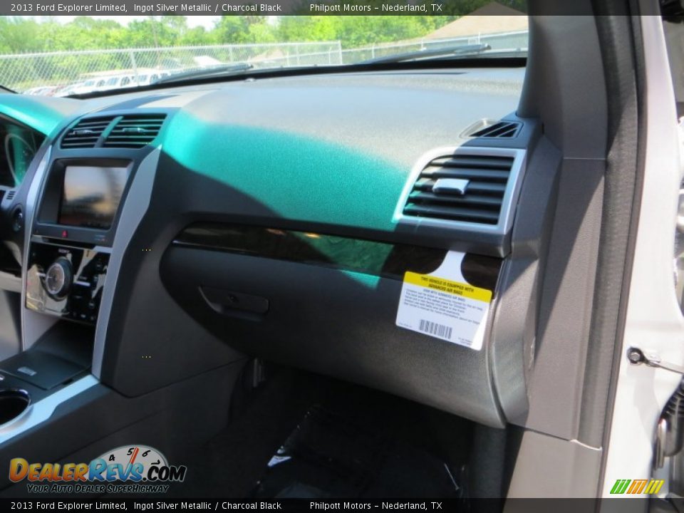 2013 Ford Explorer Limited Ingot Silver Metallic / Charcoal Black Photo #20
