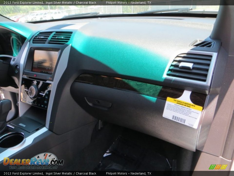 2013 Ford Explorer Limited Ingot Silver Metallic / Charcoal Black Photo #21