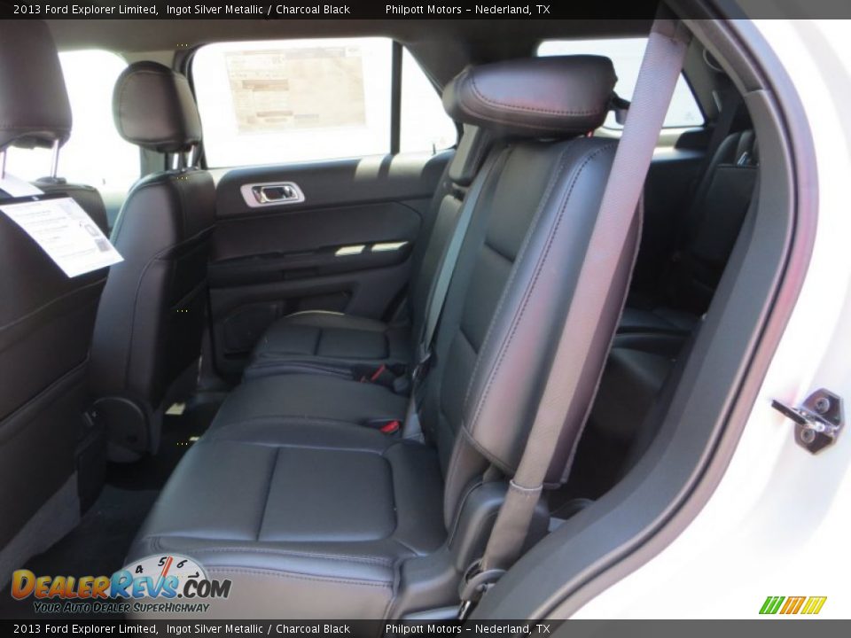 2013 Ford Explorer Limited Ingot Silver Metallic / Charcoal Black Photo #23