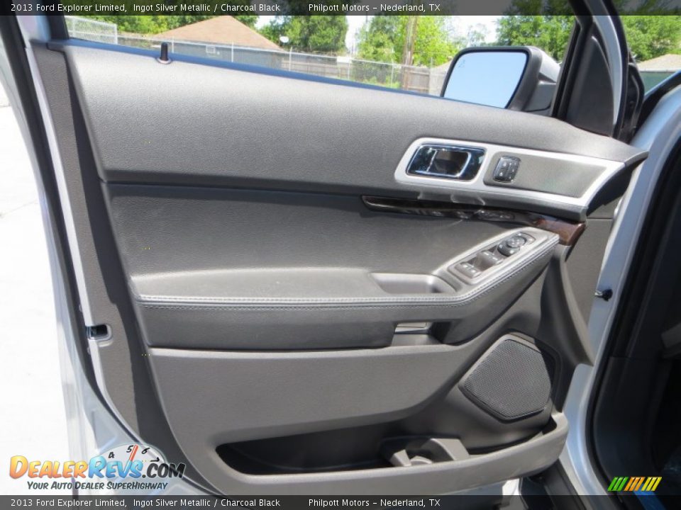 2013 Ford Explorer Limited Ingot Silver Metallic / Charcoal Black Photo #25